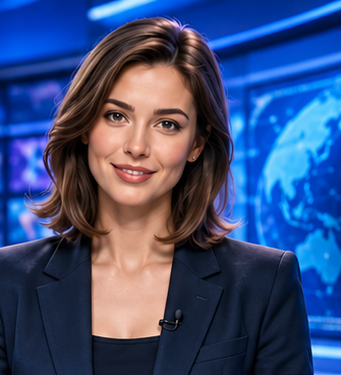 Virtuální redaktorka AI televize